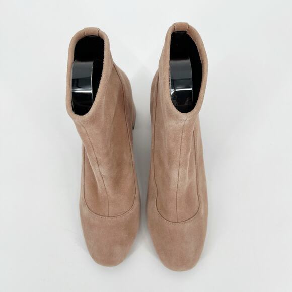 Cole Haan Laree Stretch Bootie Womens 7B Mocha Mousse Suede Leather Sock Boot - Picture 3 of 12